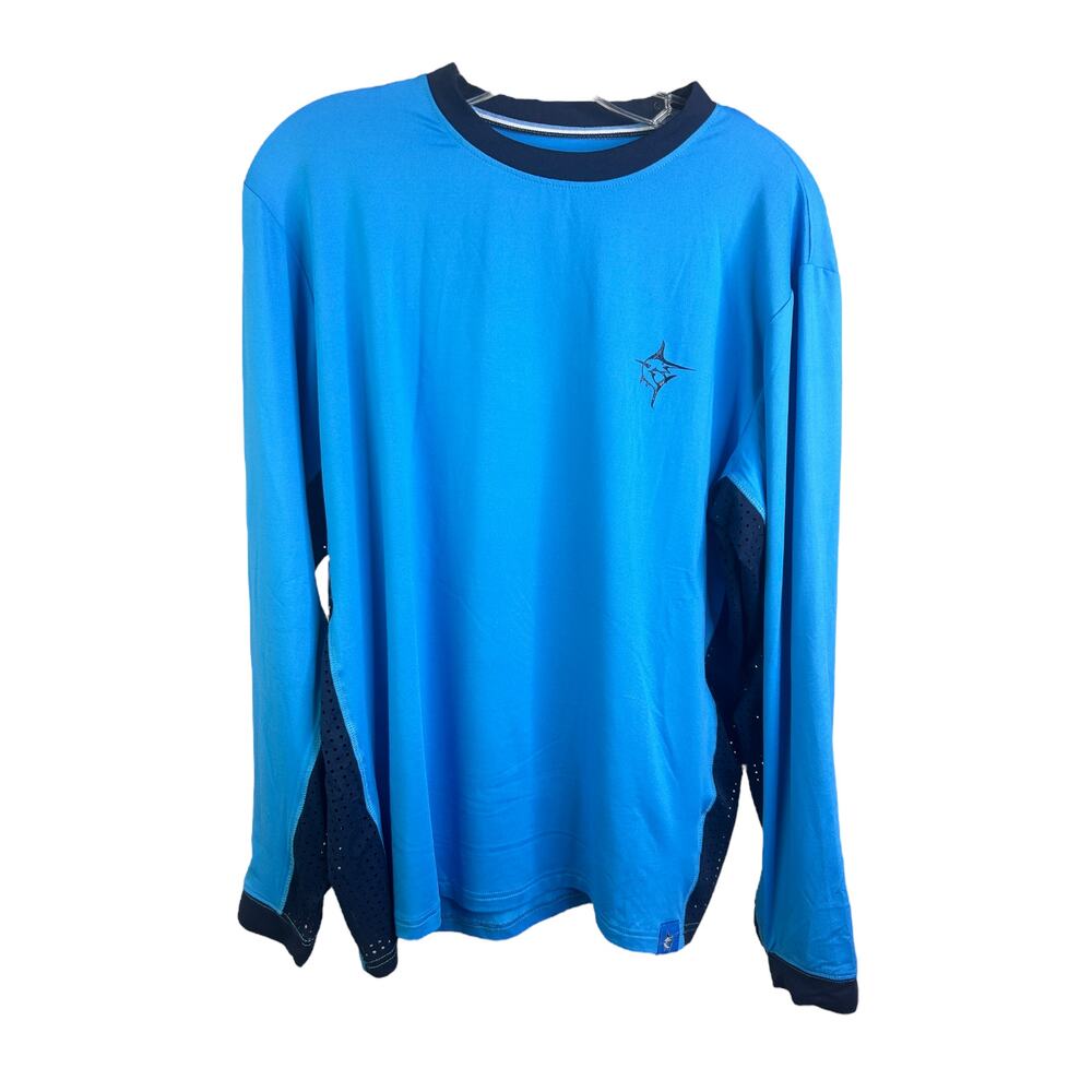 White Water Hydroflex Mens Sz L Nautiflex Long Sleeve Tee UV50 Protection